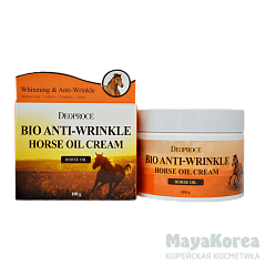 ДП Horse Биокрем против морщин с лошадиным жиром DEOPROCE BIO ANTI WRINKLE HORSE OIL CREAM