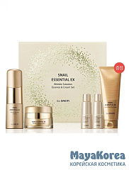 СМ Snail Essential Набор антивозрастной (крем, эссенция, пенка, тонер, эмульсия) Snail Essential EX Wrinkle Solution Essence & Cream Special Set