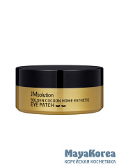 JM SOLUTION GOLDEN COCOON HOME ESTHETIC EYE PATCH Гидрогелевые патчи с экстрактом шелкопряда