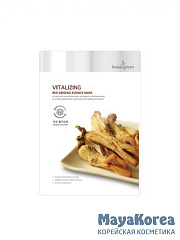 БГР Маска на тканевой основе BeauuGreen  Premium Red Ginseng Essence mask 23g
