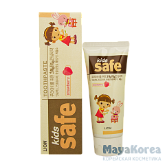 LN Паста зубная детская со вкусом клубники "Kids safe", 90 г.