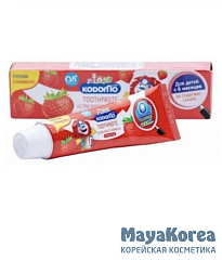 Lion Паста зубная для детей с 6 месяцев с ароматом клубники - Kodomo, 40г