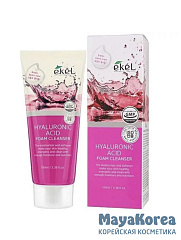 Ekel Пенка для умывания с гиалуроновой кислотой - Hyaluronic acid foam cleanser, 100мл