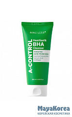 Пенка очищающая для проблемной кожи  NINE LESS A-Control Heartleaf & BHA Cleanser 120ml