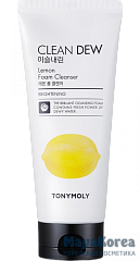 TONYMOLY CLEAN DEW Lemon Foam Cleanser Очищающая пенка для умывания с экстрактом лимона