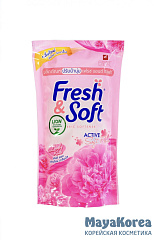 Lion Кондиционер для белья парфюмированный «сладкий поцелуй» з/б - Thailand fresh&soft, 600мл