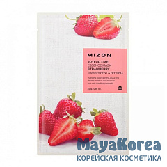 MIZON Joyful Time Essence Mask Strawberry Тканевая маска для лица с экстрактом клубники 23г