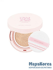 Holika Holika Holipop Blur Lasting Cushion 03 Sand Blur Матирующий кушон Holi Pop Blur Lasting Cushion SPF50+ PA+++, тон 03, бежевый
