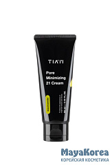 TIAM Крем для лица с ниацинамидом и цинком себорегулирующий - Pore Minimizing 21 Cream, 60мл