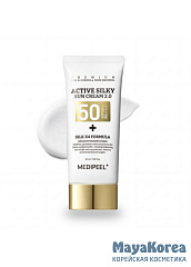 Солнцезащитный крем MEDIPEEL⁺ Active Silky Sun Cream 2.0 (50мл)