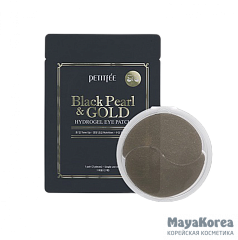 Petitfee Патчи для глаз гидрогелевые «жемчуг/золото» - Black pearl CoQ10 hydrogel eye patch, 60шт