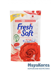 Lion Гель для стирки всех типов тканей концентрированный «искристый поцелуй» - Fresh&soft, 400мл