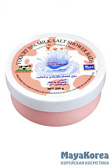 [YOKO] Скраб солевой ЙОГУРТ И МОЛОКО gold yogurt spa milk salt shower bath, 380 гр
