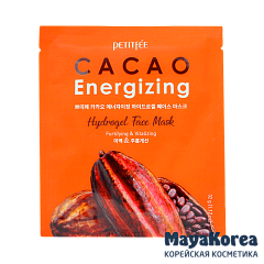 Разглаживающая гидрогелевая маска для лица с экстрактом какао, 32г, PETITFEE