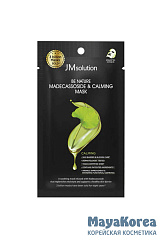 JM SOLUTION BE NATURE MADECASSOSIDE & CALMING MASK Успокаивающая тканевая маска с мадекассосидом 24мл
