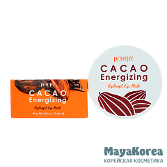 Тонизирующие гидрогелевые патчи с какао Petitfee Cacao Energizing Hydrogel Eye Patch 84 гр