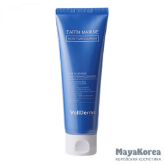 WELLDERMA EARTH MARINE MOIST FOAM CLEANSER Пенка для умывания с морскими минералами 120мл