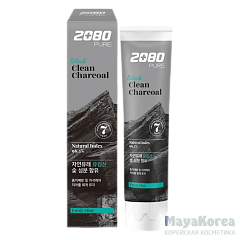 KeraSys Паста зубная с углем «отбеливание» - Dental clinic 2080 black clean charcoal, 120г