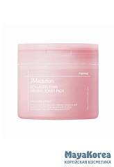 JM SOLUTION COLLAGEN PDRN FIRMING TONER PADS Питательные тонер-пэды с коллагеном и PDRN 170мл (100шт)