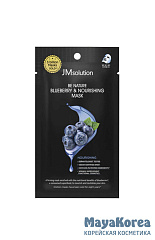 JM SOLUTION BE NATURE BLUEBERRY & NOURISHING MASK Тканевая маска с экстрактом голубики 24мл