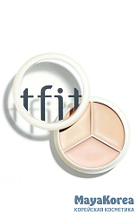 TFIT Палетка консилеров для лица Cover Up Pro Concealer 00 Light (15 гр) (Светлые оттенки)