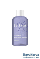 Consly So Basic Heartleaf Calming Toner, 250ml Успокаивающий тонер с экстрактами хауттюйнии, ромашки и центеллы азиатской, 250мл, Consly