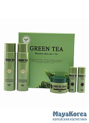 GNS SET Набор для лица уходовый с зеленым чаем GIINSU SKIN CARE 3 SET (GREEN TEA)