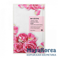MIZON Joyful Time Essence Mask Rose Тканевая маска для лица с экстрактом лепестков розы 23г