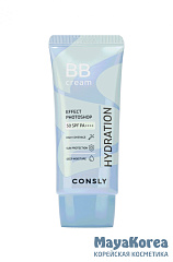 Увлажняющий BB-крем с эффектом фотошопа SPF50/PA++++ Натуральный бежевый, 50мл, Consly Consly PHOTOSHOP Hyaluronic acid + Niacinamide Moisturizing BB cream, 50ml
