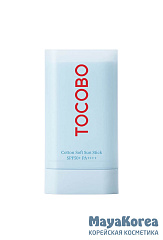 Tocobo Крем-стик для лица себорегулирующий солнцезащитный - Cotton soft sun stick SPF50+ PA++++, 19г