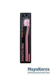 TRIMAY Зубная антибактериальная щетка Pink Fluorine Toothbrush (1 шт)