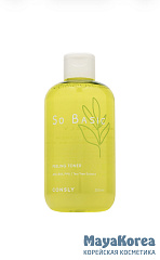 Consly So Basic AHA/BHA/PHA Peeling Toner, 250ml Пилинг-тонер с АHA, BHA, PHA-кислотами и экстрактом чайного дерева, 250мл, Consly
