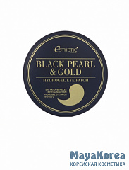 [ESTHETIC HOUSE] Гидрогелевые патчи для глаз ЧЕРНЫЙ ЖЕМЧУГ/ЗОЛОТО Black PearlSnail Hydrogel Eye Patch, 60 шт