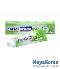 LION "Фреш энд Вайт" Зубная паста "Fresh Cool Mint" мятная свежесть 160 гр/72 шт/уп,