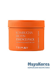 TRIMAY Маска восстанавливающая против выпадения волос с комбучей и биотином Kombucha Biotin Anti-Hair Loss Essence Pack (180 мл)