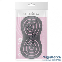 [SOLOMEYA] Расческа био для волос подвижная ЧЕРНАЯ Solomeya Detangling bio hair brush Black, 1 шт.