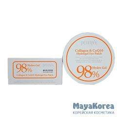 Petitfee Патчи для глаз гидрогелевые с коллагеном - Collagen&Co Q10 hydrogel eye patch, 60шт