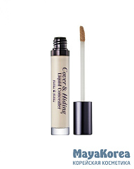 Holika Holika Cover & Hiding Liquid Concealer 01 Кремовый консилер Cover & Hiding Liquid Concealer 01, светлый беж