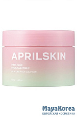 Маска-пенка для умывания с розовым алоэ APRILSKIN Pink Aloe Pack Cleanser 120г