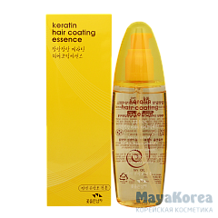 Восстанавливающая эссенция с кератином COSMOCOS Keratin Silkprotein Hair Coating Essence(100 мл)