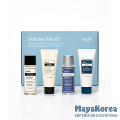 Dear, Klairs Набор для ухода за кожей лица очищение и увлажнение - Skincare trial kit, 4 предмета