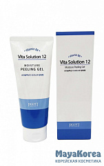 JIGOTT - ПИЛИНГ-ГЕЛЬ ДЛЯ ЛИЦА УВЛАЖНЯЮЩИЙ VITA SOLUTION 12 MOISTURE PEELING GEL, 180 ML
