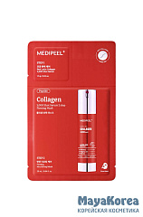 MEDIPEEL⁺ Red Lacto Collagen 3000 Shot Serum 2 Step Mask (50g) Маска для упругости и сияния кожи