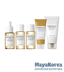 SKIN1004 Набор миниатюр дорожный с центеллой - Madagascar centella travel kit, 5 предметов