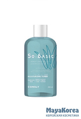 Consly So Basic Hyaluronic Acid Moisturizing Toner, 250ml Увлажняющий тонер с гиалуроновой кислотой, комплексом аминокислот и экстрактом агавы, 250мл, Consly