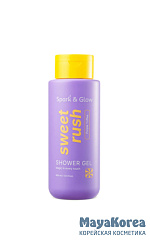 Spark&Glow Гель для душа с ароматом соленой карамели - Body wash purple toffee scent, 400 мл