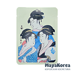 Mitomo Маска для лица  "Золото+Экстракт Цветков Сакуры", 25 гр